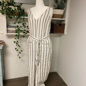 FAHERTY Striped Sleeveless Jumpsuit